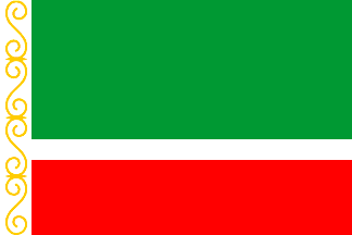 official Chechnya flag as of 2004